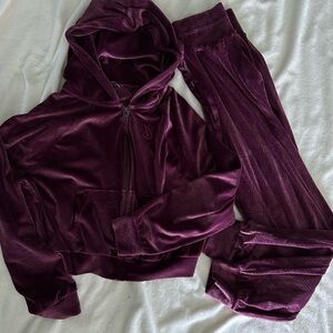 Victoria's Secret Rich Purple Velour Set